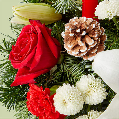 Seasonal Festivities Centerpiece – ADAM & EVE FLOWERS & BALLOONS, Lafayette IN