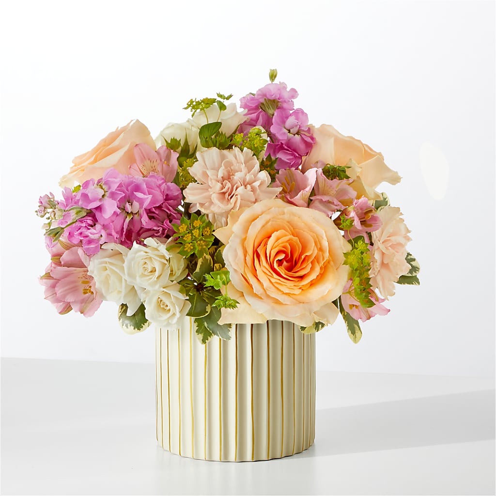 Paradise Bouquet with Ivory Vase – ADAM & EVE FLOWERS & BALLOONS, Lafayette IN