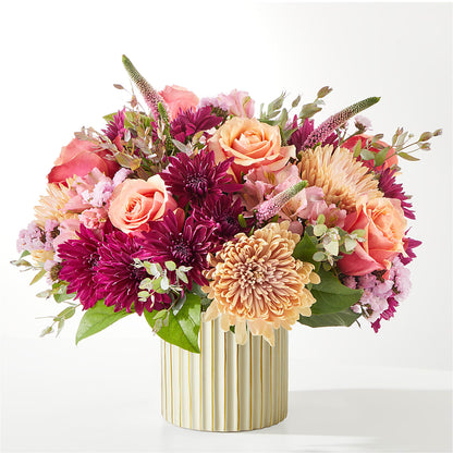 Berry Cobbler Bouquet with Ivory Vase – ADAM & EVE FLOWERS & BALLOONS, Lafayette IN