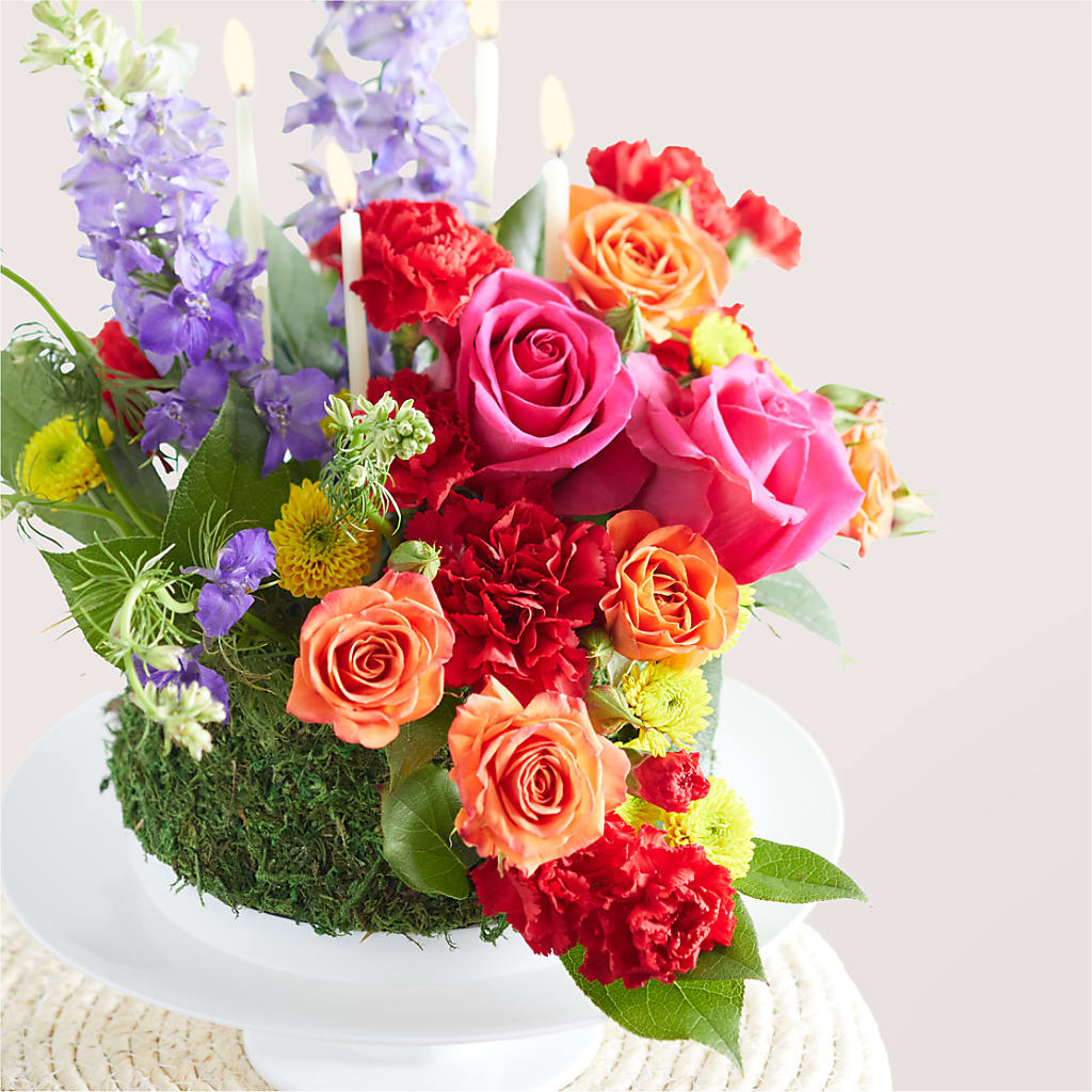 Best Year Yet Floral Cake – ADAM & EVE FLOWERS & BALLOONS, Lafayette IN