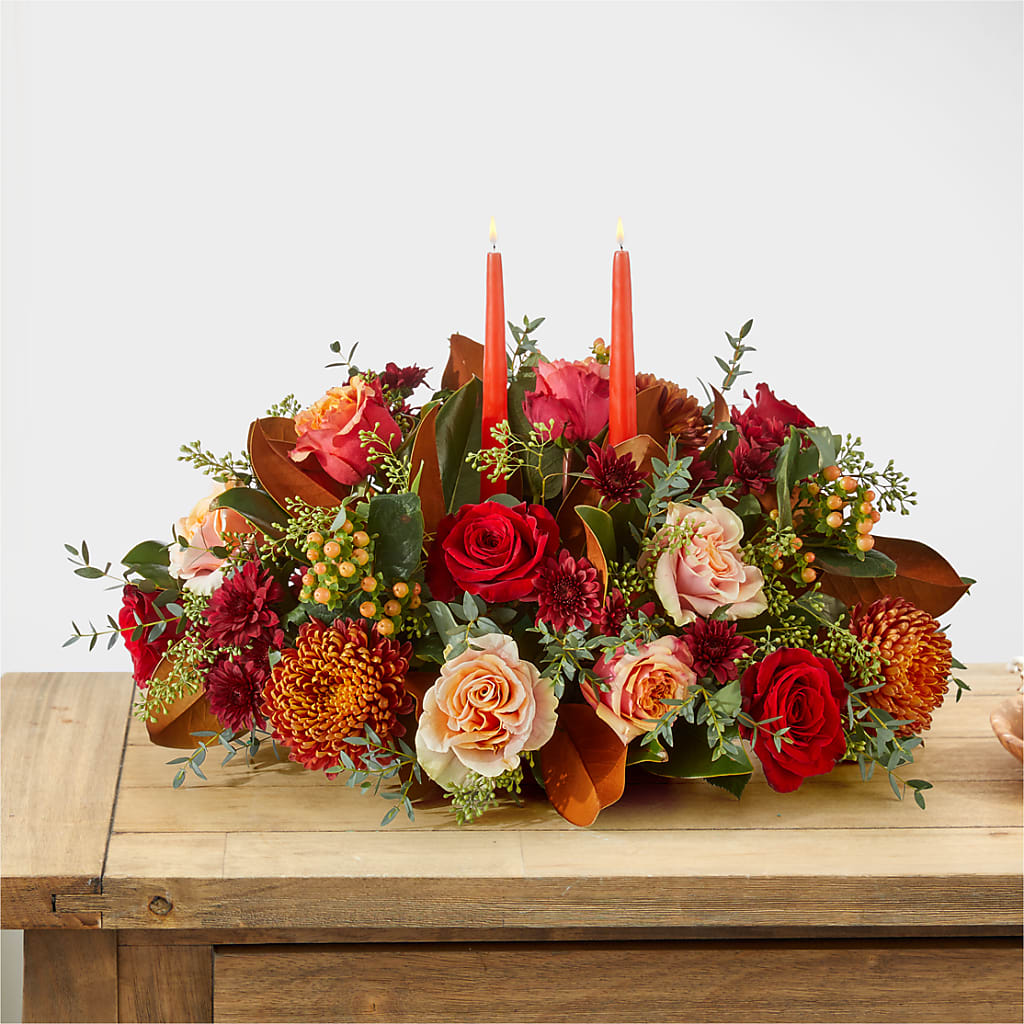 Gather Near Centerpiece – ADAM & EVE FLOWERS & BALLOONS, Lafayette IN