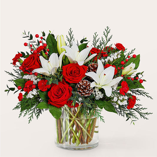 Best in Snow Bouquet – ADAM & EVE FLOWERS & BALLOONS, Lafayette IN