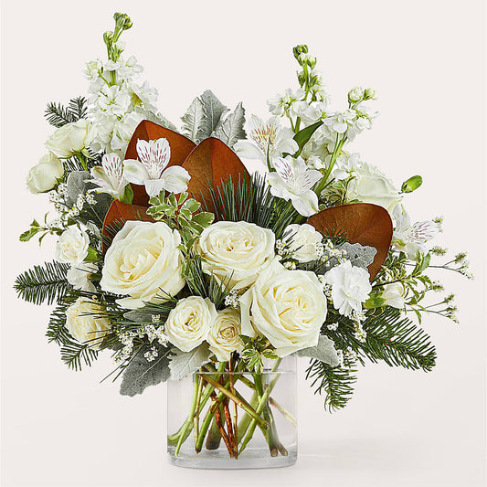 Fresh Snowfall Bouquet – ADAM & EVE FLOWERS & BALLOONS, Lafayette IN