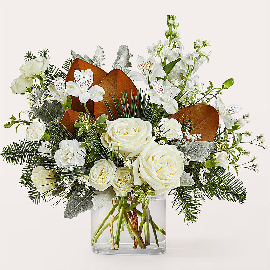 Fresh Snowfall Bouquet – ADAM & EVE FLOWERS & BALLOONS, Lafayette IN